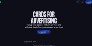 Платежный сервис AdsCard: комиссии, бины и массовый выпуск карт