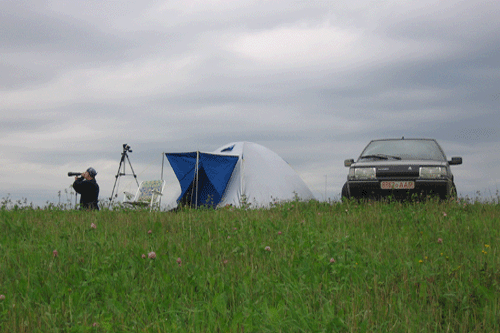 2006, Логойщина. В экспедиционном лагере Уфокома. 2006, Логойщина. В экспедиционном лагере Уфокома.